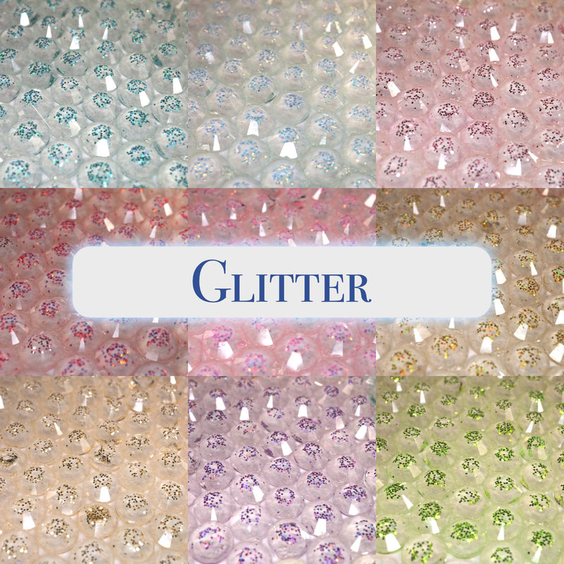 Glitter Resin Rhinestones