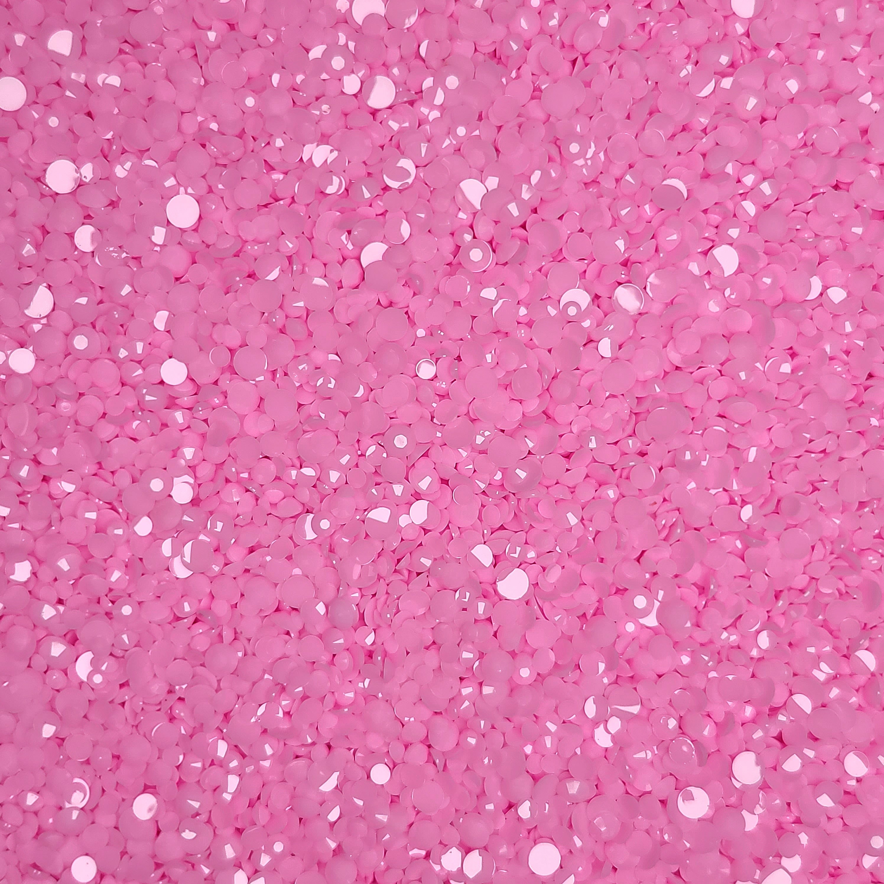 Chalk Bubblegum Resin Rhinestones
