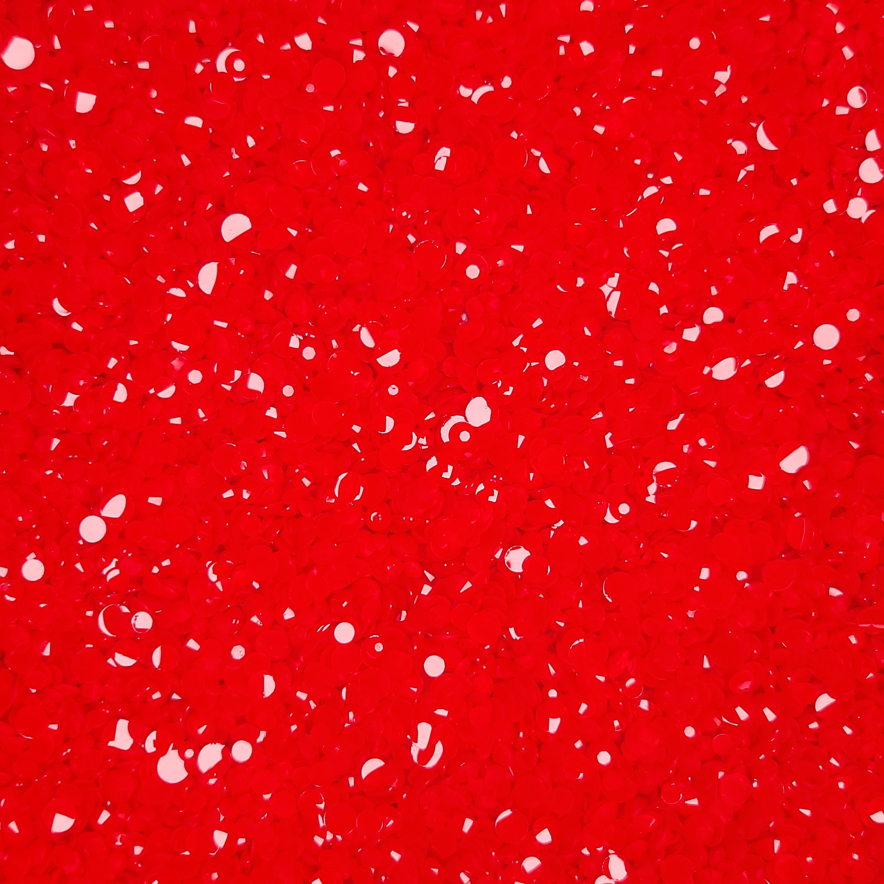 Chalk Red Resin Rhinestones