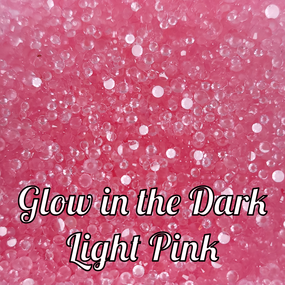 Glow in the Dark Resin Rhinestone Scoops