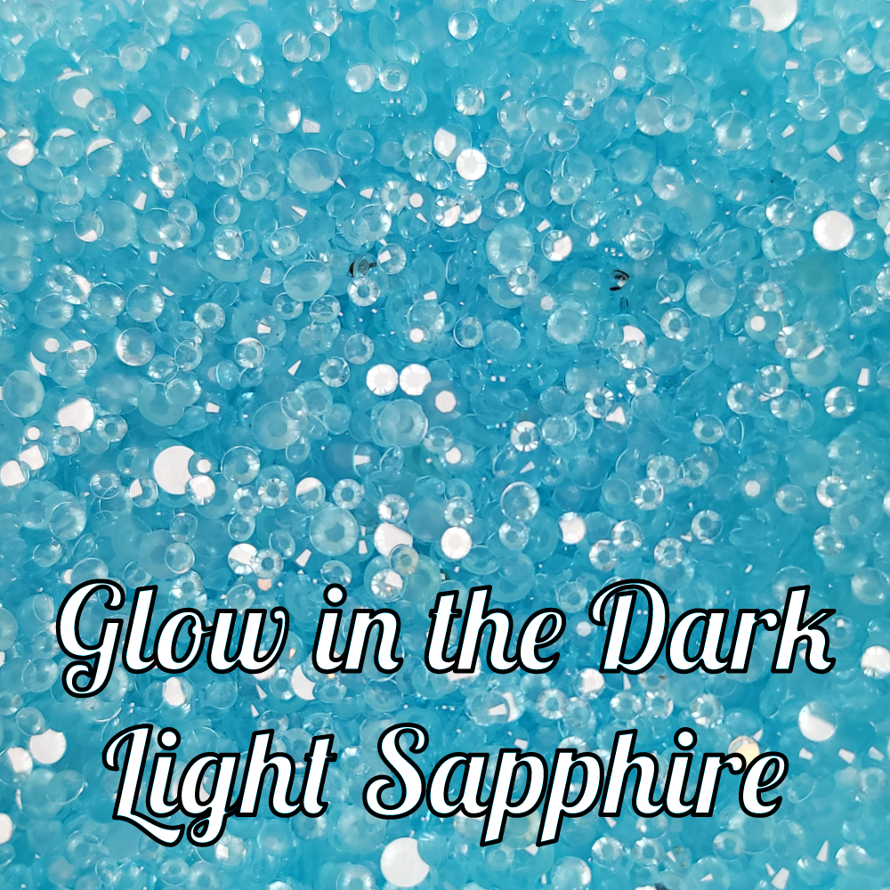 Glow in the Dark Resin Rhinestone Scoops