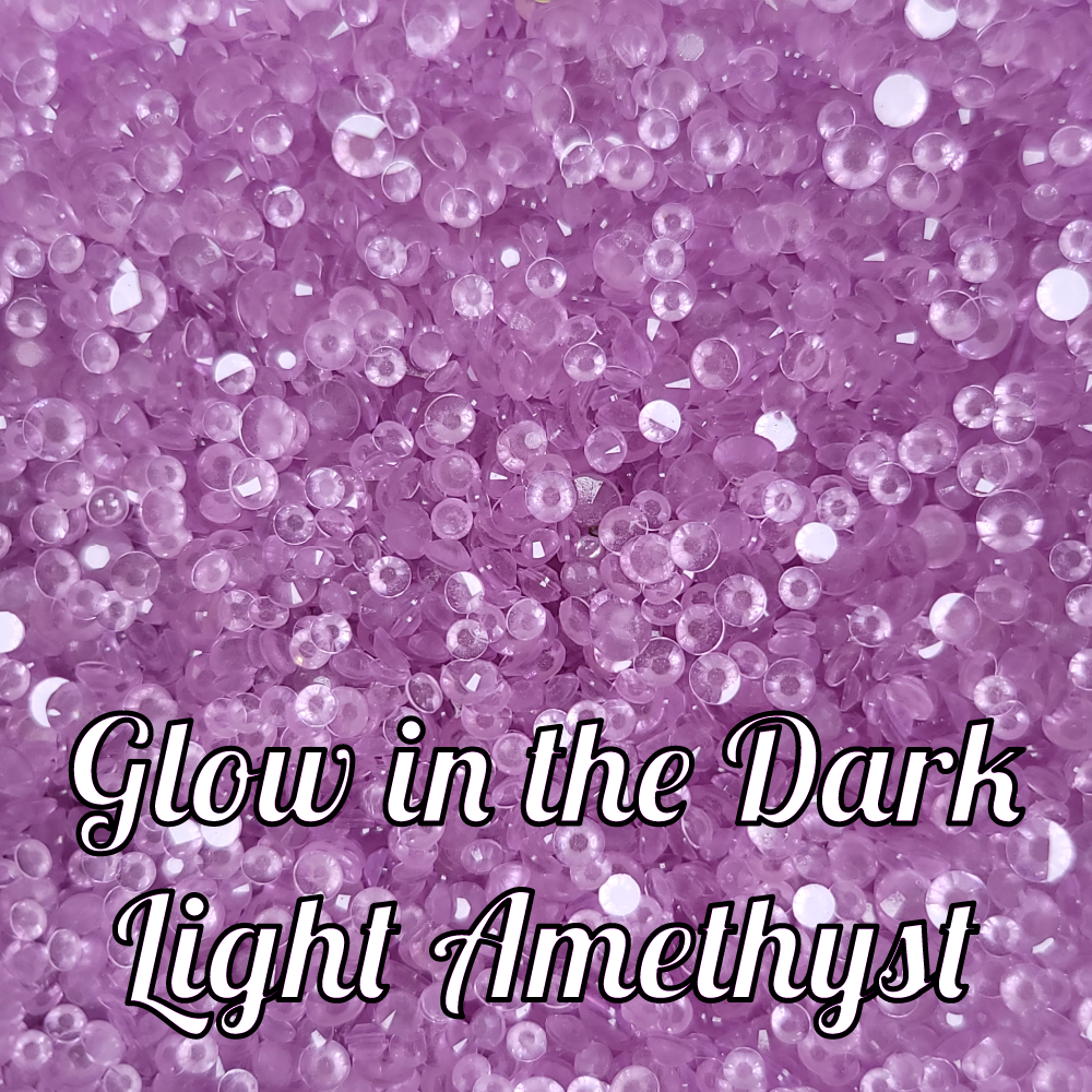 Glow in the Dark Resin Rhinestone Scoops