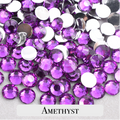 Classic Amethyst Resin Rhinestones – Sizes 2mm, 3mm, 4mm & 5mm – Flatback Craft Crystals – Ideal for Tumblers & DIY