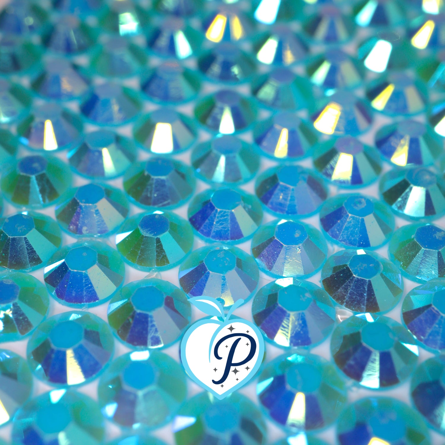 Jelly Aqua AB Resin Rhinestones – Sizes 2mm, 3mm, 4mm & 5mm – Flatback Craft Crystals – Ideal for Tumblers & DIY