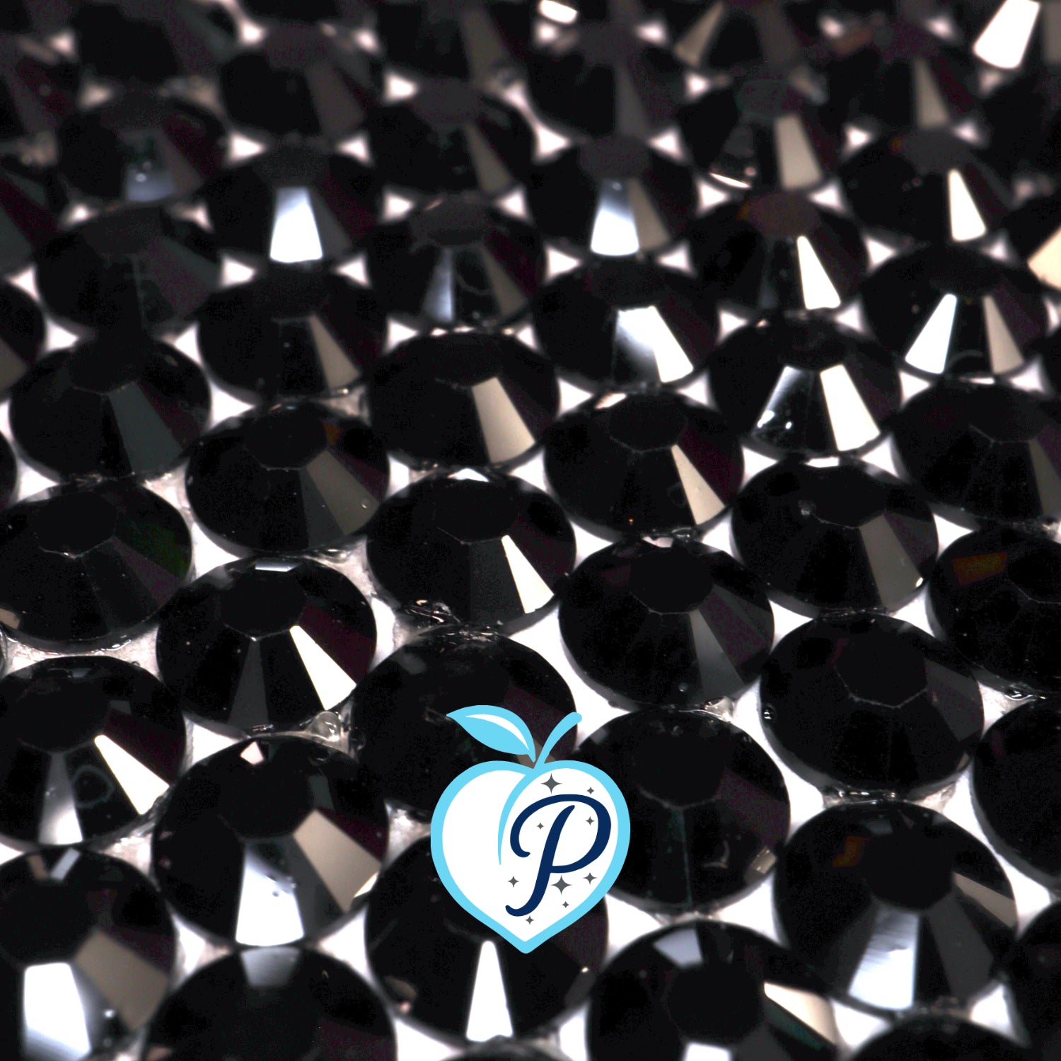 Opaque Chalk Black Resin Rhinestones – Sizes 2mm, 3mm, 4mm & 5mm – Flatback Craft Crystals – Ideal for Tumblers & DIY