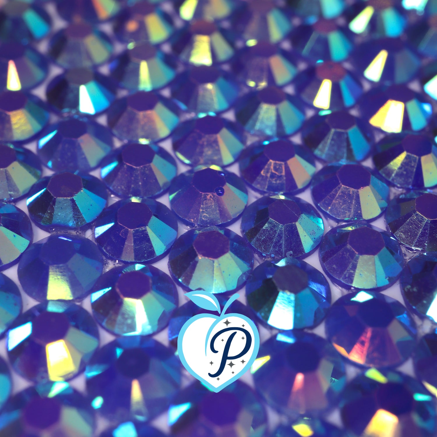 Jelly Blue AB Resin Rhinestones – Sizes 2mm, 3mm, 4mm & 5mm – Flatback Craft Crystals – Ideal for Tumblers & DIY