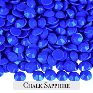 Opaque Chalk Sapphire Resin Rhinestones – Sizes 3mm, 4mm & 5mm – Flatback Craft Crystals – Ideal for Tumblers & DIY