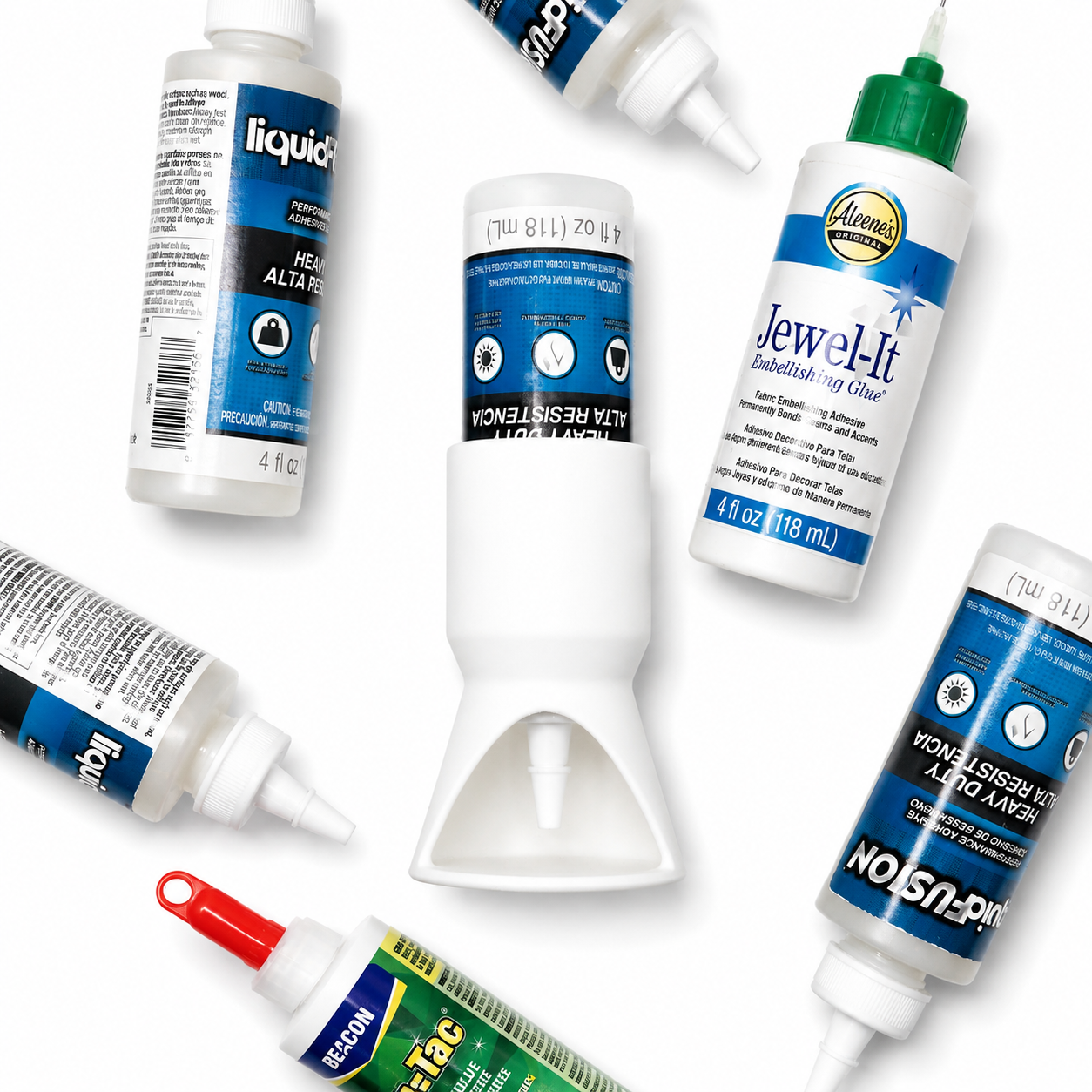 Inverted Glue Bottle Holder for Crafting | 2oz & 4oz | Tip-Ready Design