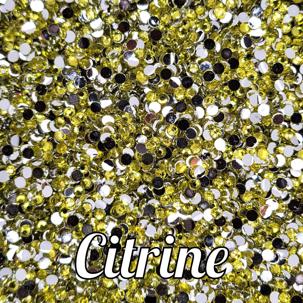 Citrine Resin Rhinestones