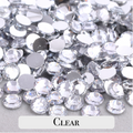 Classic Clear Resin Rhinestones – Sizes 2mm, 3mm, 4mm & 5mm – Flatback Craft Crystals – Ideal for Tumblers & DIY
