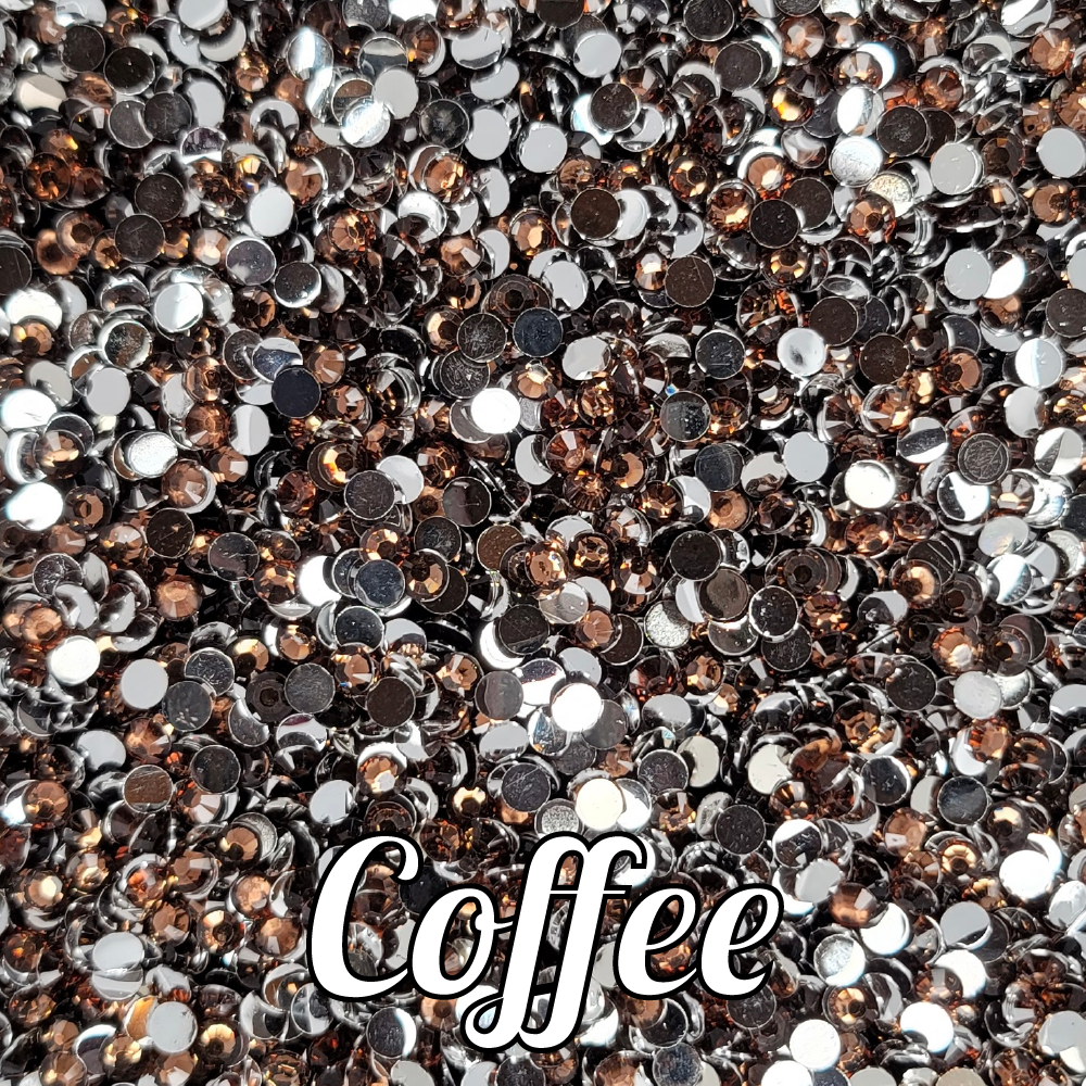 Coffee Resin Rhinestones