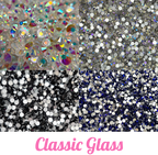 Classic Glass Rhinestone Scoops