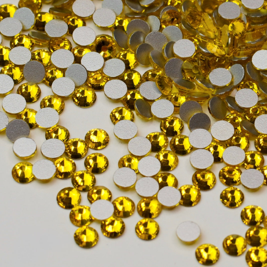 Citrine Yellow Glass Rhinestones