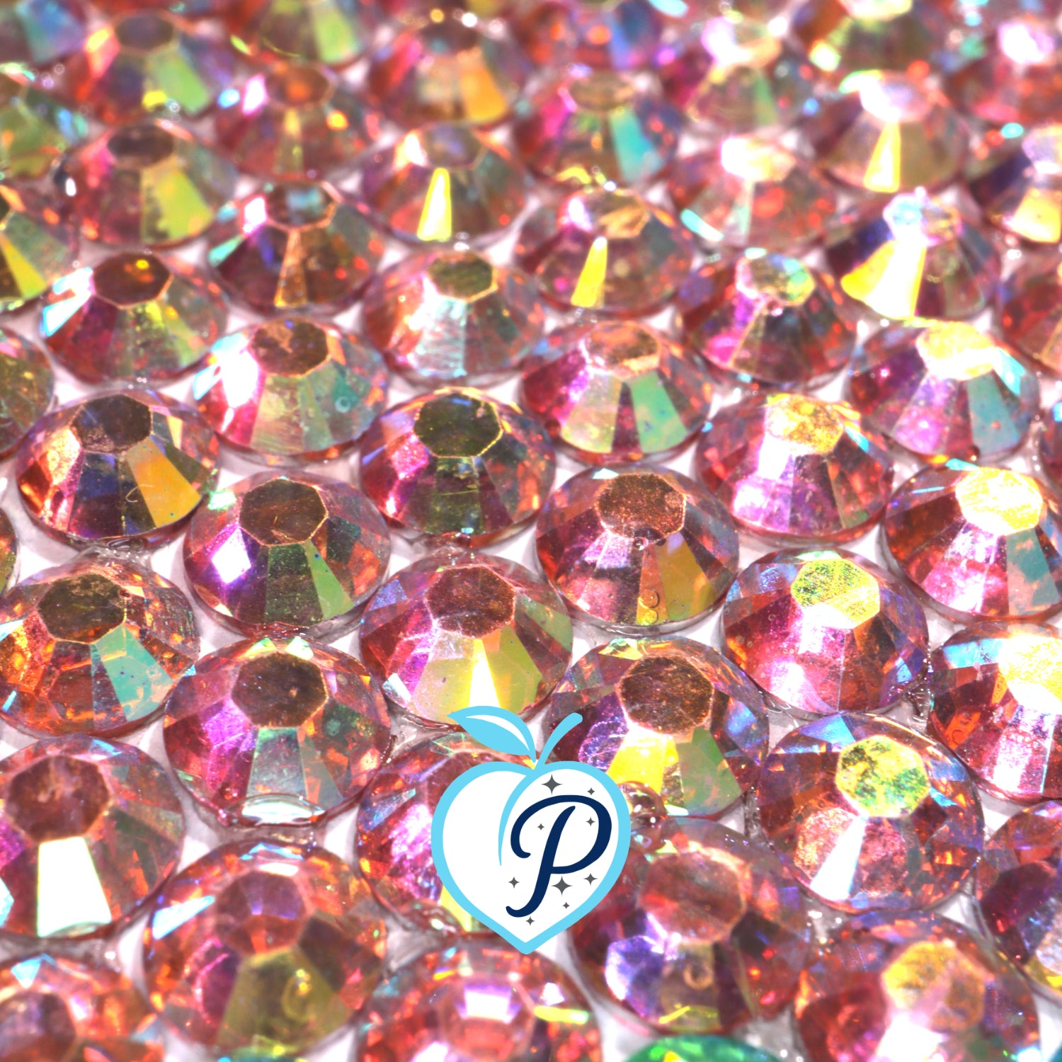 Classic Dark Pink AB Resin Rhinestones – Sizes 2mm, 3mm, 4mm & 5mm – Flatback Craft Crystals – Ideal for Tumblers & DIY