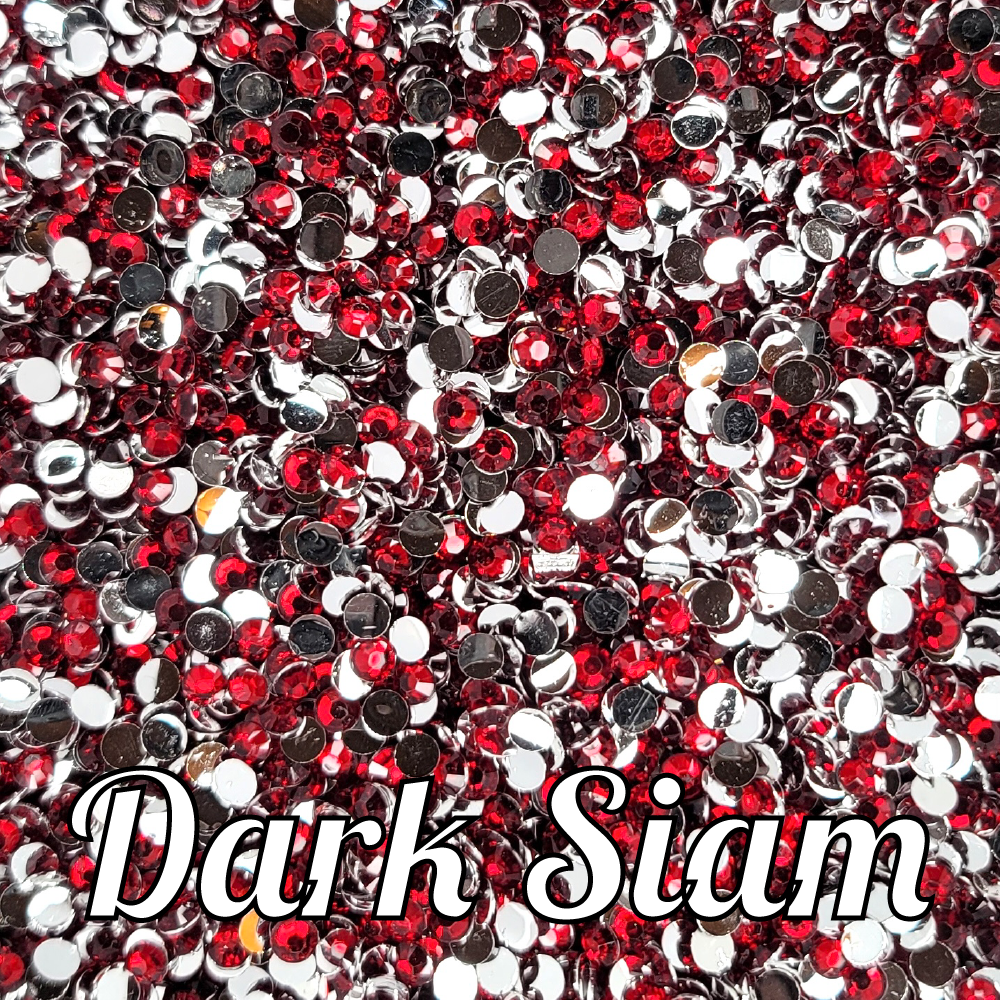 Dark Siam Resin Rhinestones