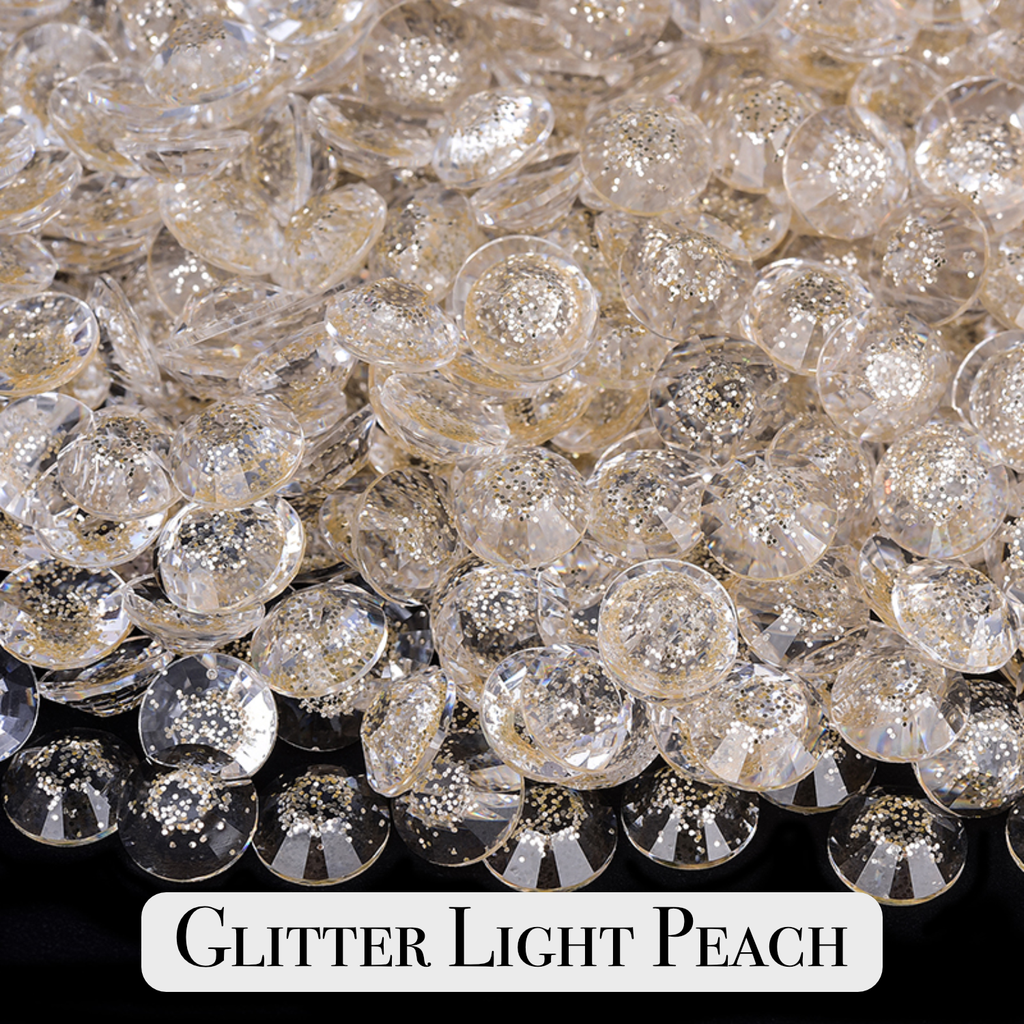 Glitter Rhinestone Scoops for DIY – Mix of 3mm, 4mm & 5mm