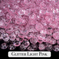 Glitter Light Pink Resin Rhinestones – Sizes 3mm, 4mm & 5mm – Flatback Craft Crystals – Ideal for Tumblers & DIY