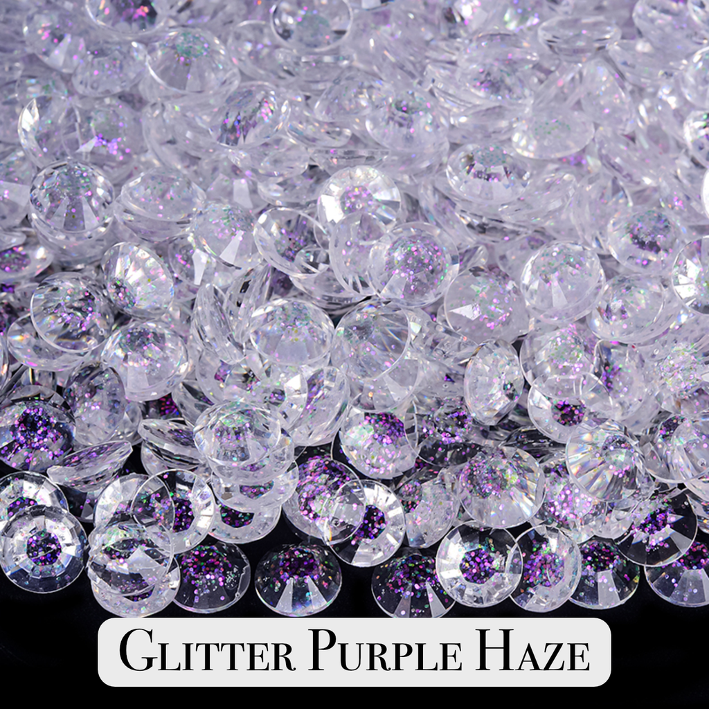 Glitter Rhinestone Scoops for DIY – Mix of 3mm, 4mm & 5mm