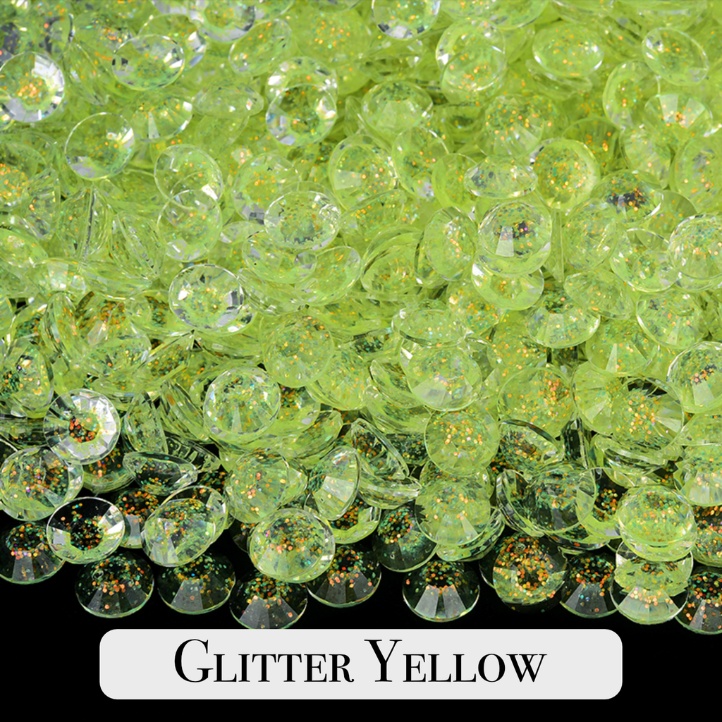 Glitter Rhinestone Scoops for DIY – Mix of 3mm, 4mm & 5mm