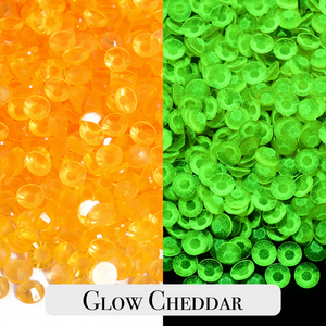 Glow in the dark Cheddar Resin Rhinestones – Sizes 3mm, 4mm & 5mm – Flatback Craft Crystals – Ideal for Tumblers & DIY