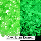 Mix Size Glow in the Dark Resin Rhinestones