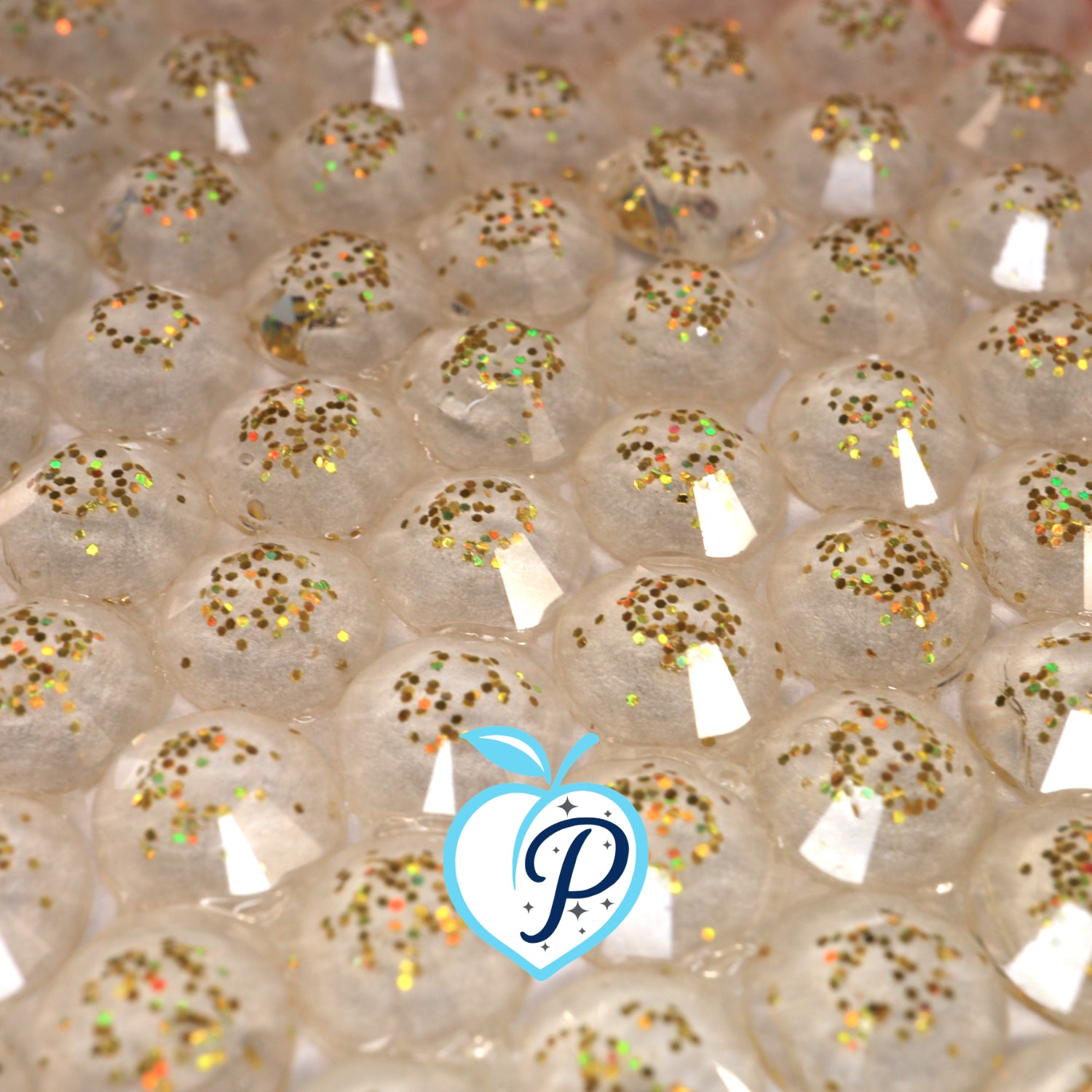 Glitter Gold Resin Rhinestones – Sizes 3mm, 4mm & 5mm – Flatback Craft Crystals – Ideal for Tumblers & DIY