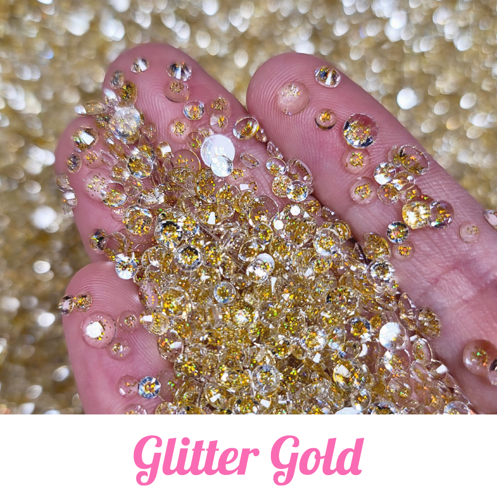 Glitter Resin Rhinestone Scoops