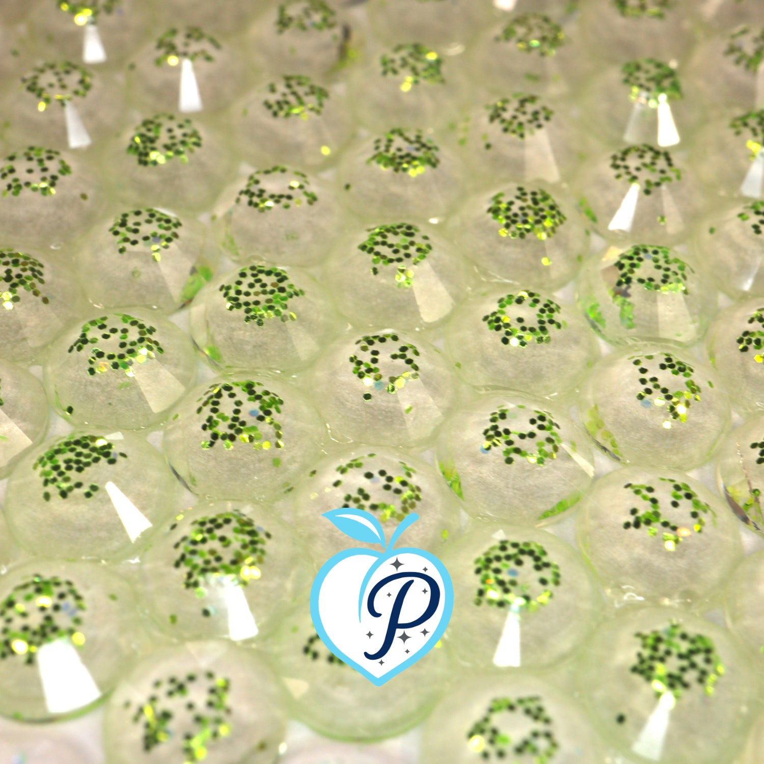 Glitter Green Resin Rhinestones – Sizes 3mm, 4mm & 5mm – Flatback Craft Crystals – Ideal for Tumblers & DIY