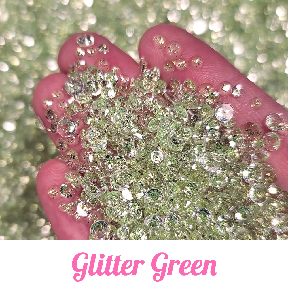 Glitter Resin Rhinestone Scoops