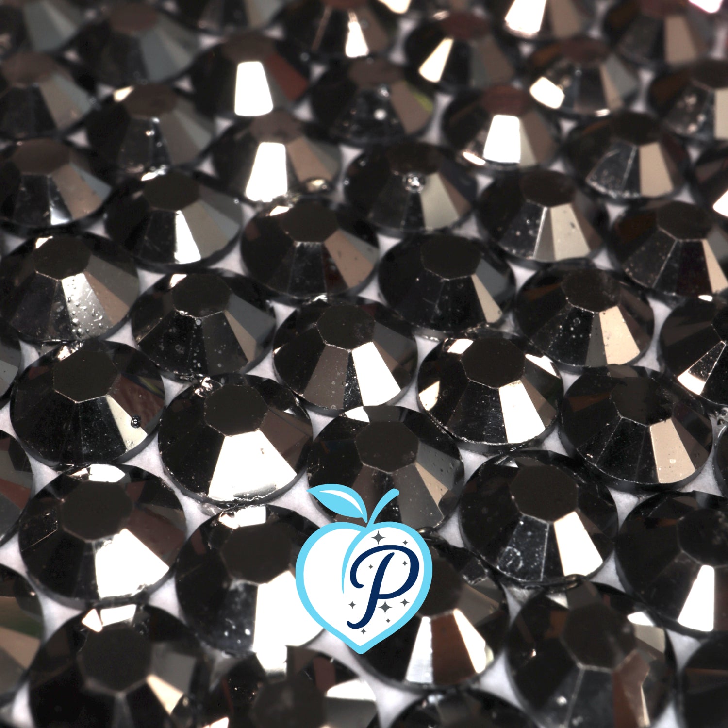 Metallic Hematite Resin Rhinestones – Sizes 2mm, 3mm, 4mm & 5mm – Flatback Craft Crystals – Ideal for Tumblers & DIY