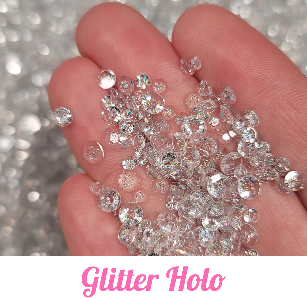 Glitter Resin Rhinestone Scoops