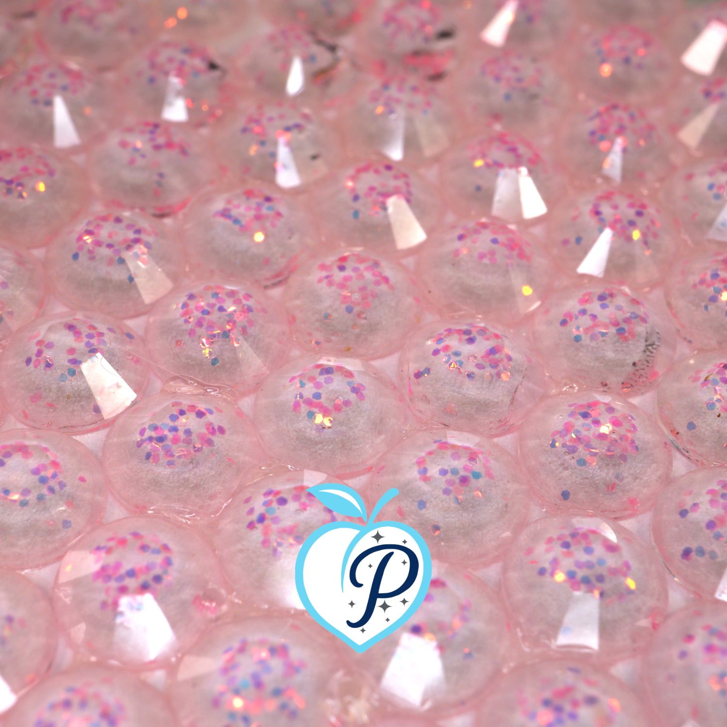 Glitter Hot Pink Resin Rhinestones – Sizes 3mm, 4mm & 5mm – Flatback Craft Crystals – Ideal for Tumblers & DIY