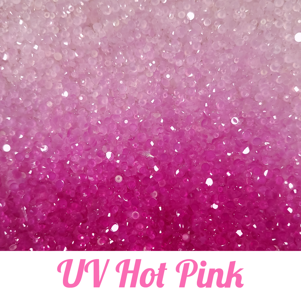 UV Color Changing Resin Rhinestone Scoops for DIY