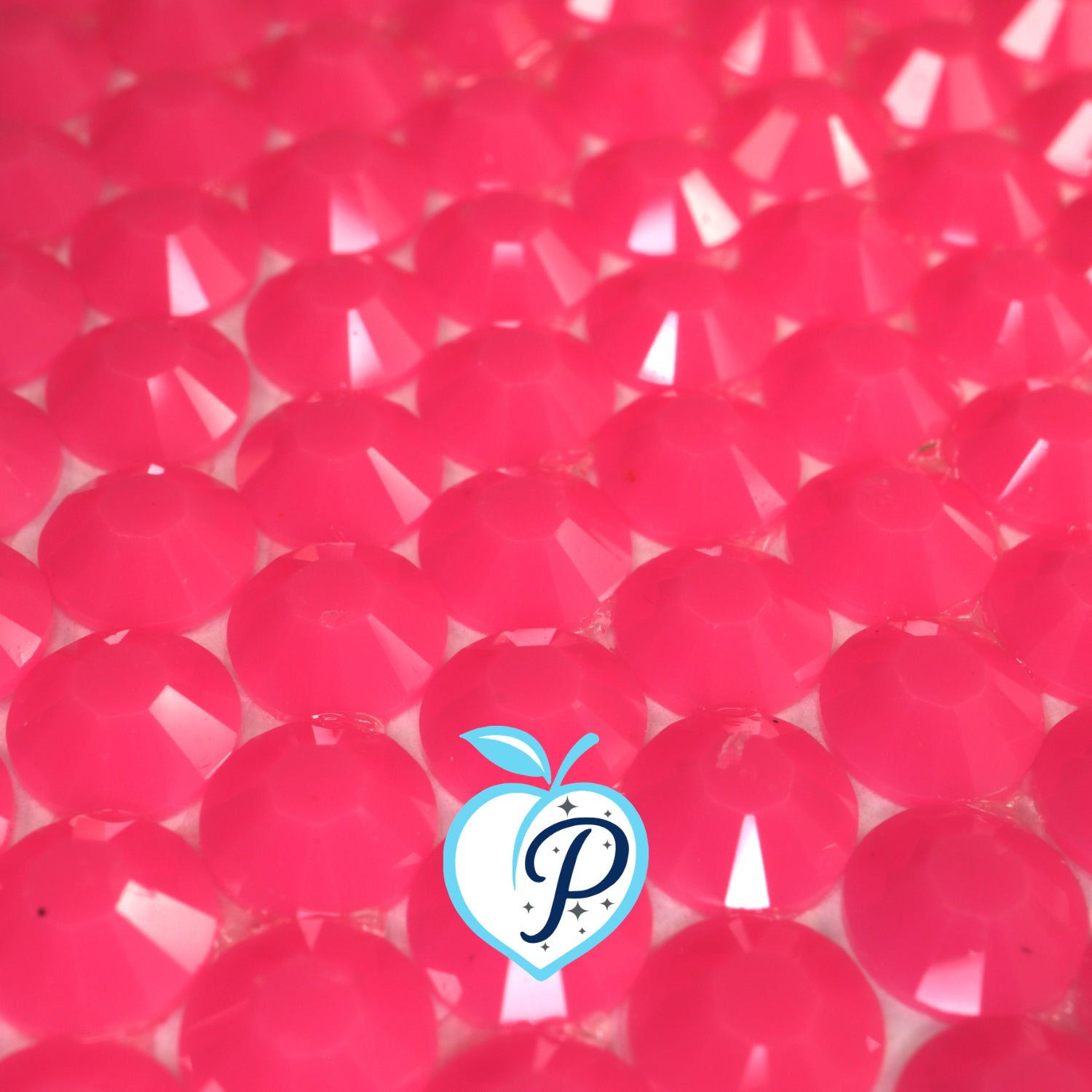 Opaque Chalk Hot Pink Resin Rhinestones – Sizes 3mm, 4mm & 5mm – Flatback Craft Crystals – Ideal for Tumblers & DIY