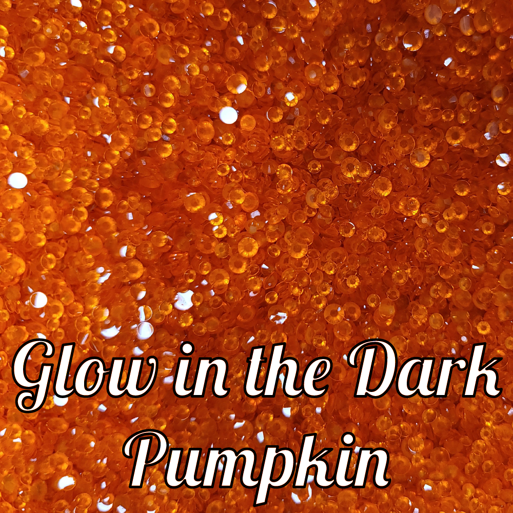 Glow in the Dark Resin Rhinestone Scoops