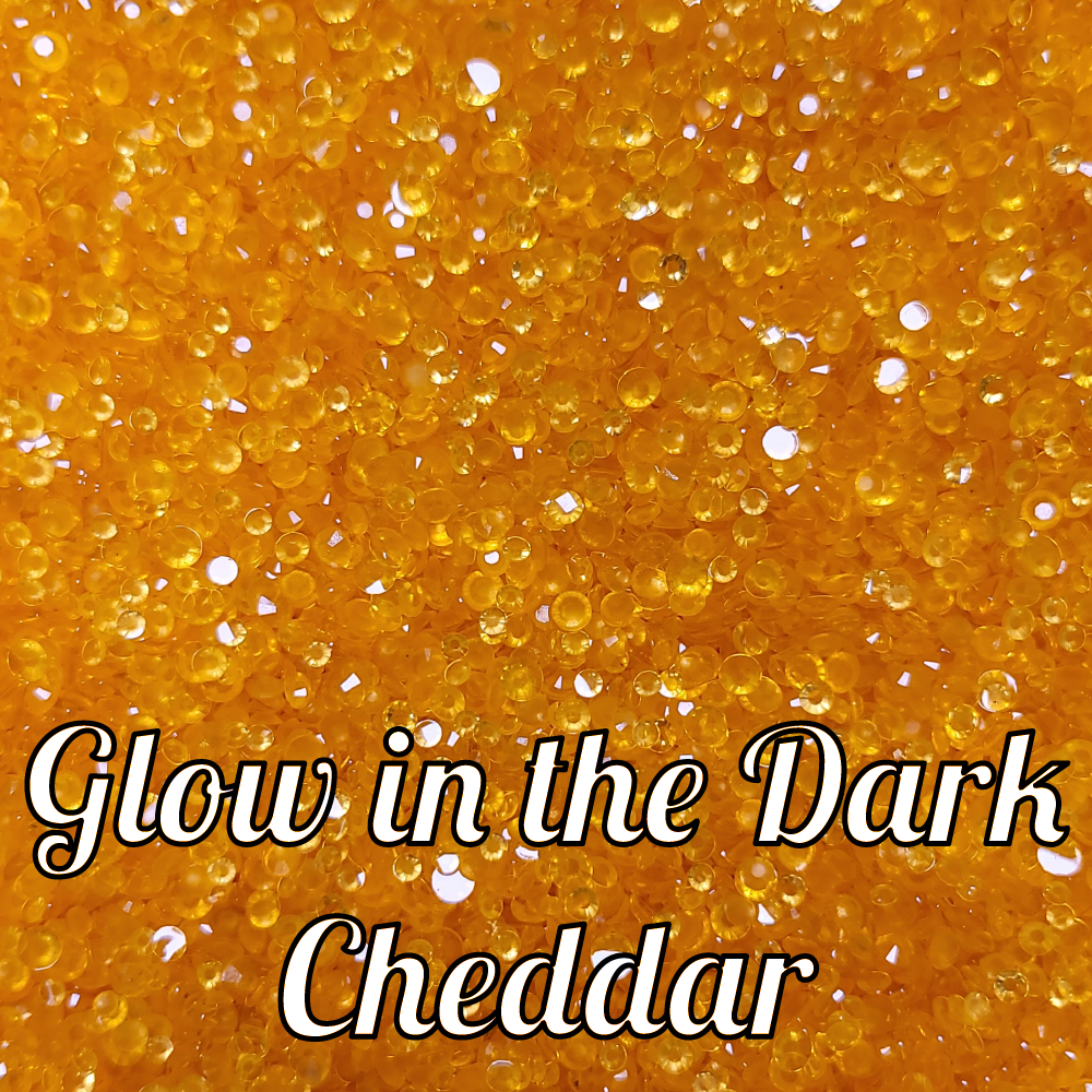 Glow in the Dark Resin Rhinestone Scoops