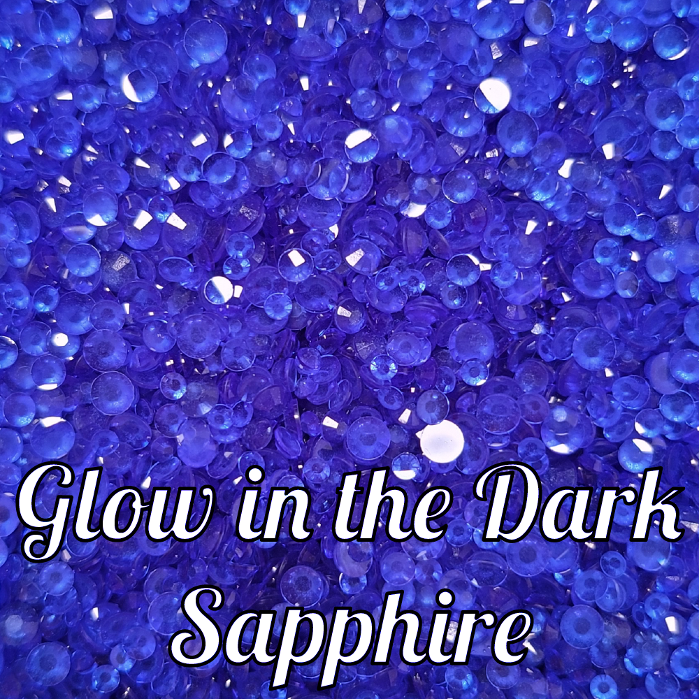 Glow in the Dark Resin Rhinestone Scoops