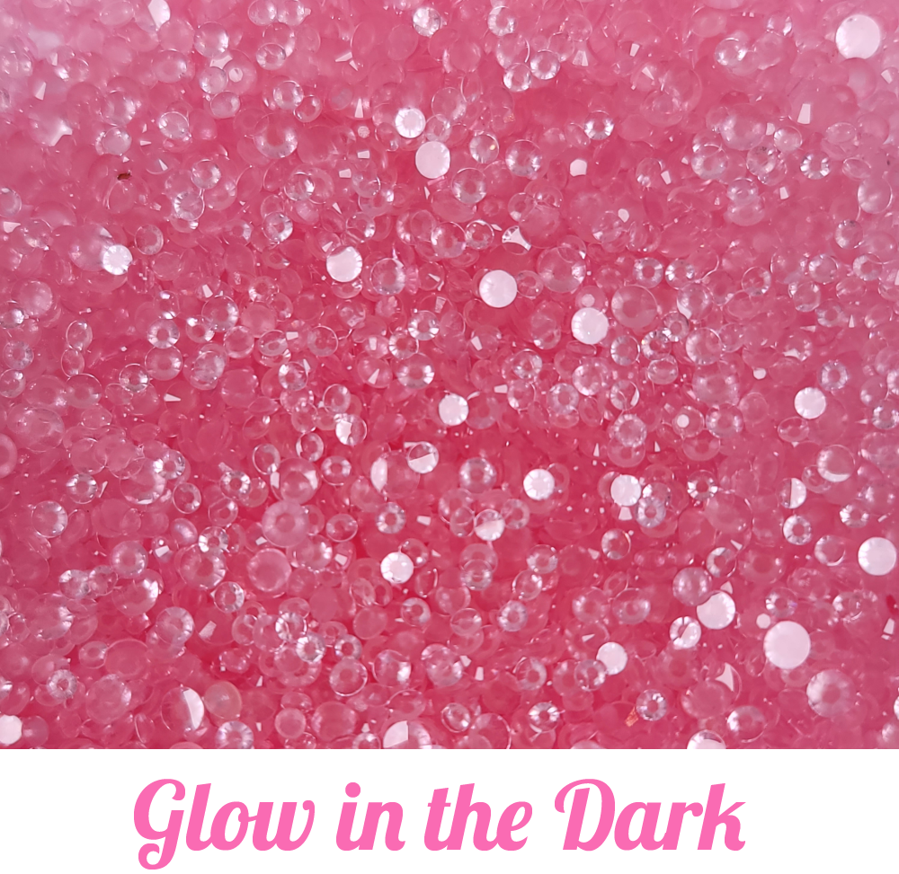 Glow in the Dark Resin Rhinestone Scoops
