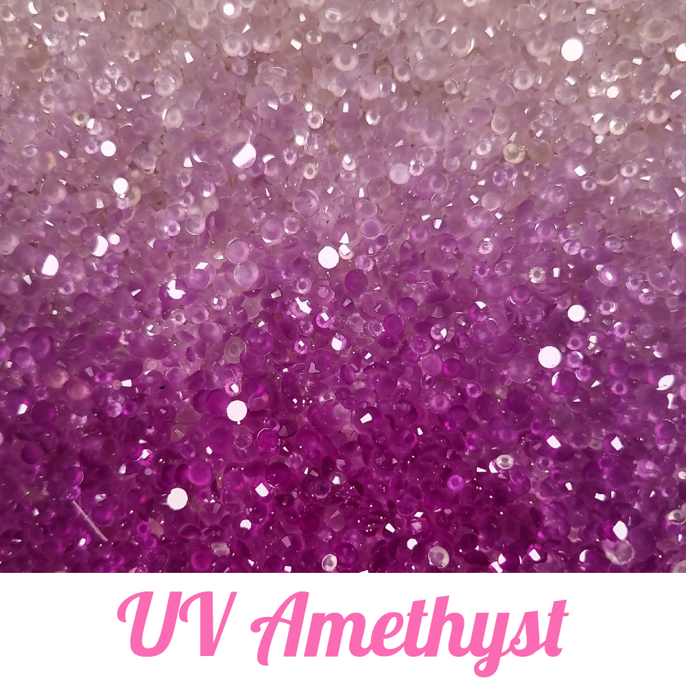 UV Color Changing Resin Rhinestone Scoops for DIY