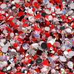 Ice Ice Ruby Rhinestone Mix