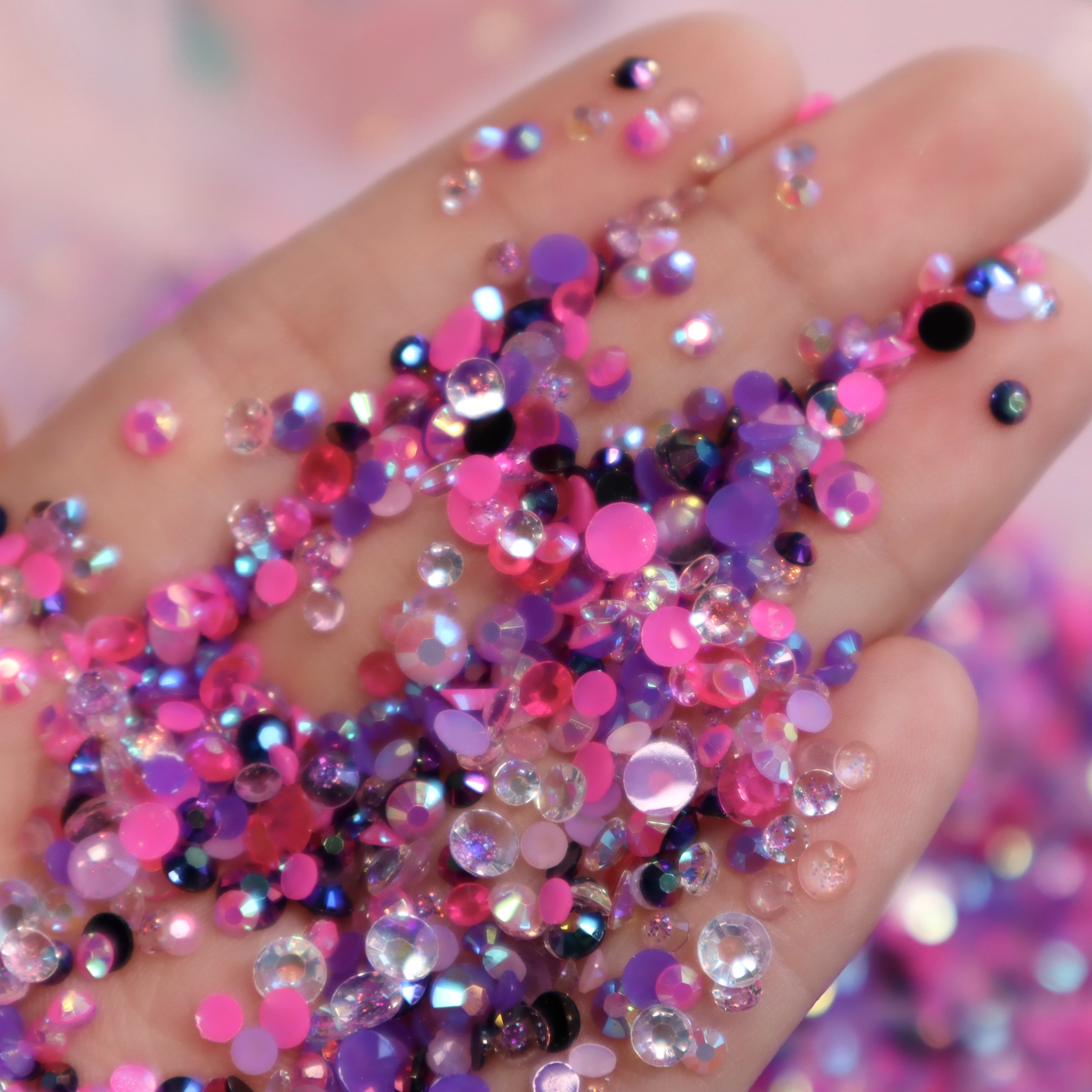 Peri-Twinkle Drip Rhinestone Mix