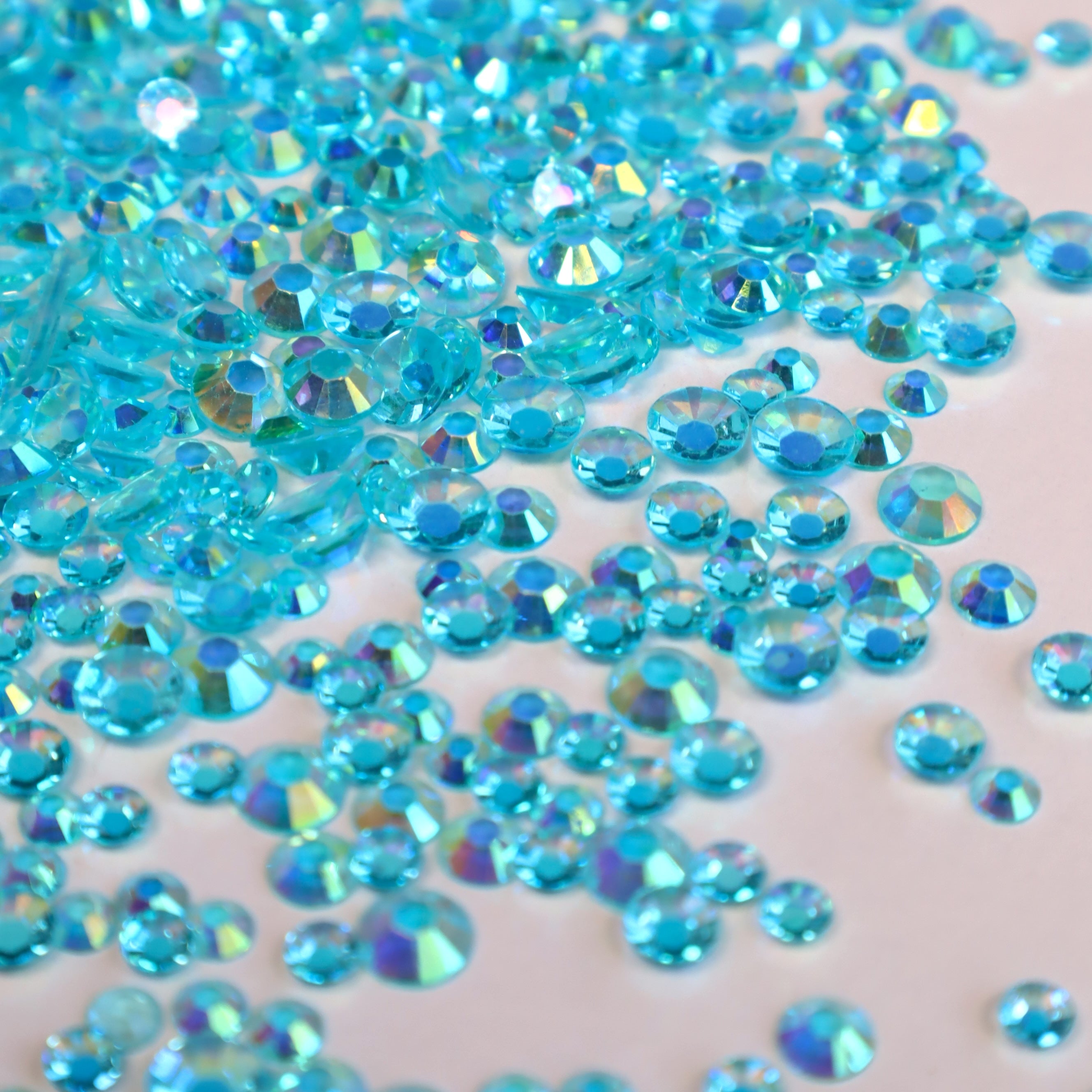 Clear AB Jelly Rhinestone Scoops