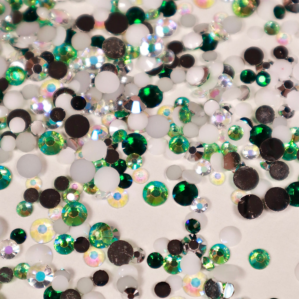 Frosted Evergreen Rhinestone Mix