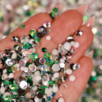 Frosted Evergreen Rhinestone Mix