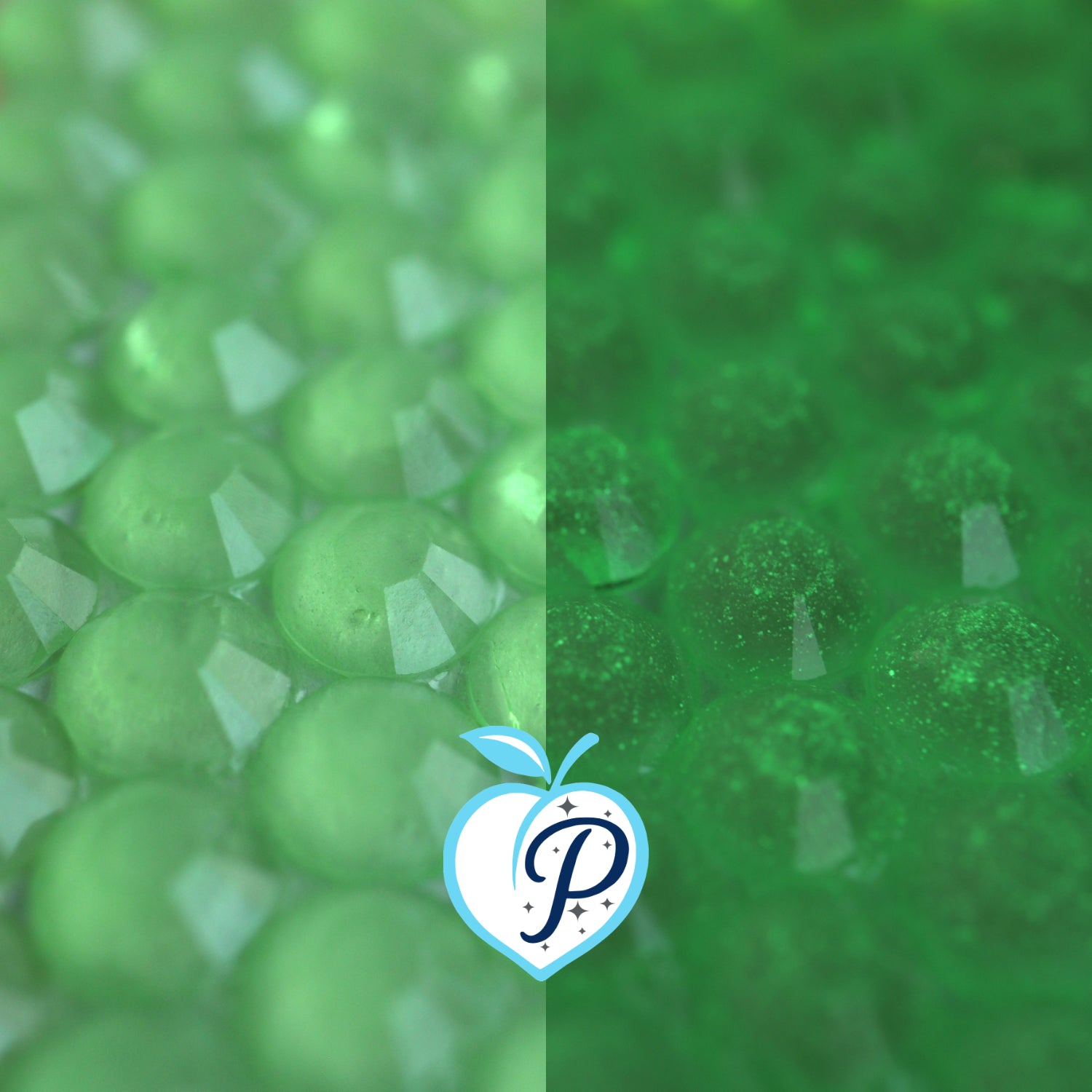 Glow in the dark Light Emerald Resin Rhinestones – Sizes 3mm, 4mm & 5mm – Flatback Craft Crystals – Ideal for Tumblers & DIY