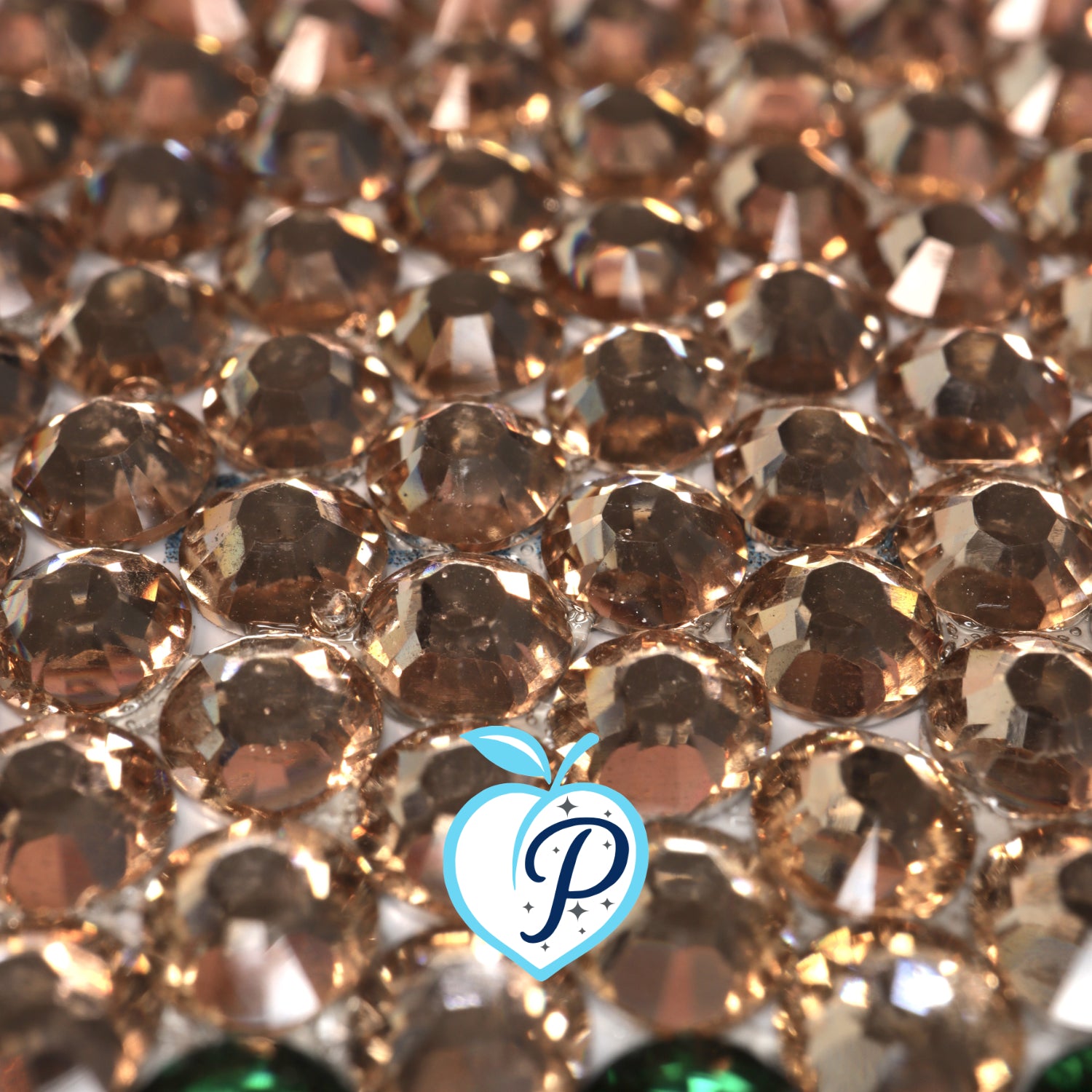 Classic Light Peach Resin Rhinestones – Sizes 2mm, 3mm, 4mm & 5mm – Flatback Craft Crystals – Ideal for Tumblers & DIY