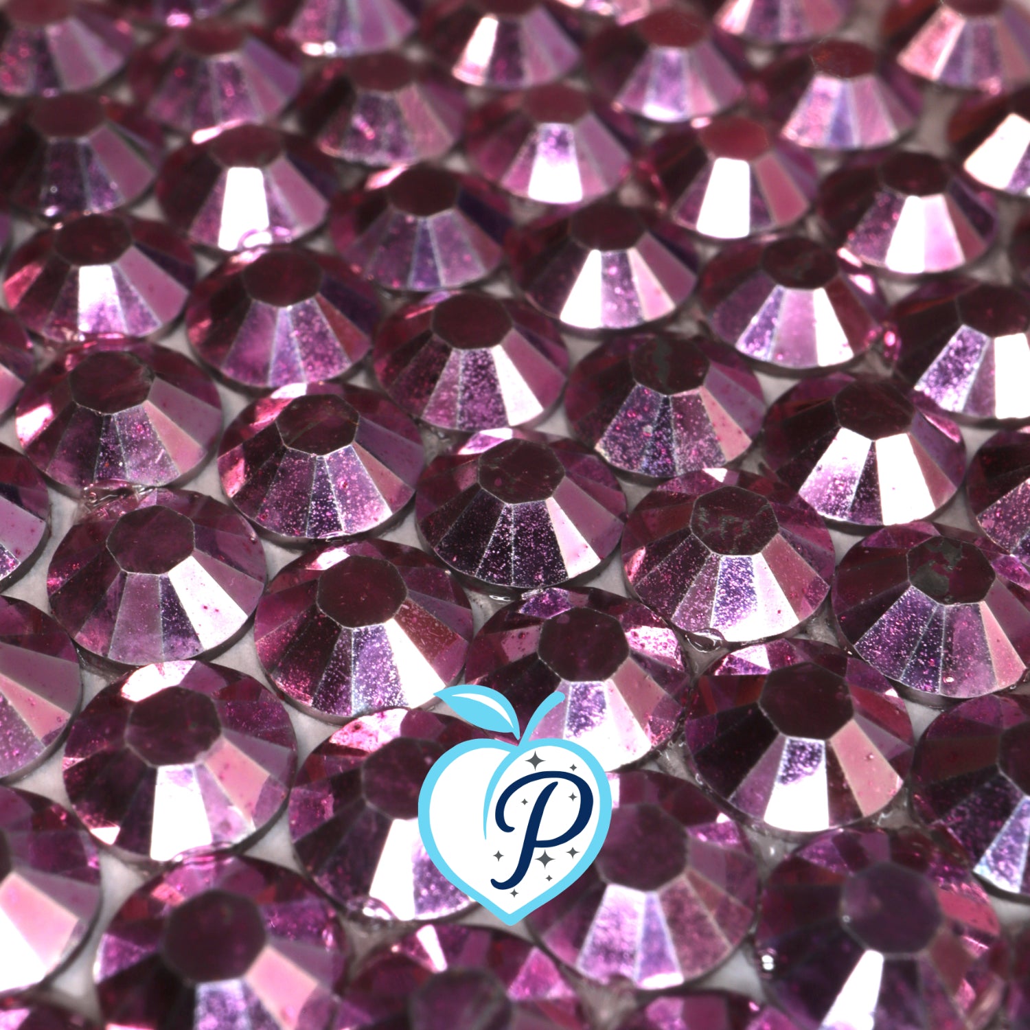 Metallic Light Pink Resin Rhinestones – Sizes 3mm, 4mm & 5mm – Flatback Craft Crystals – Ideal for Tumblers & DIY