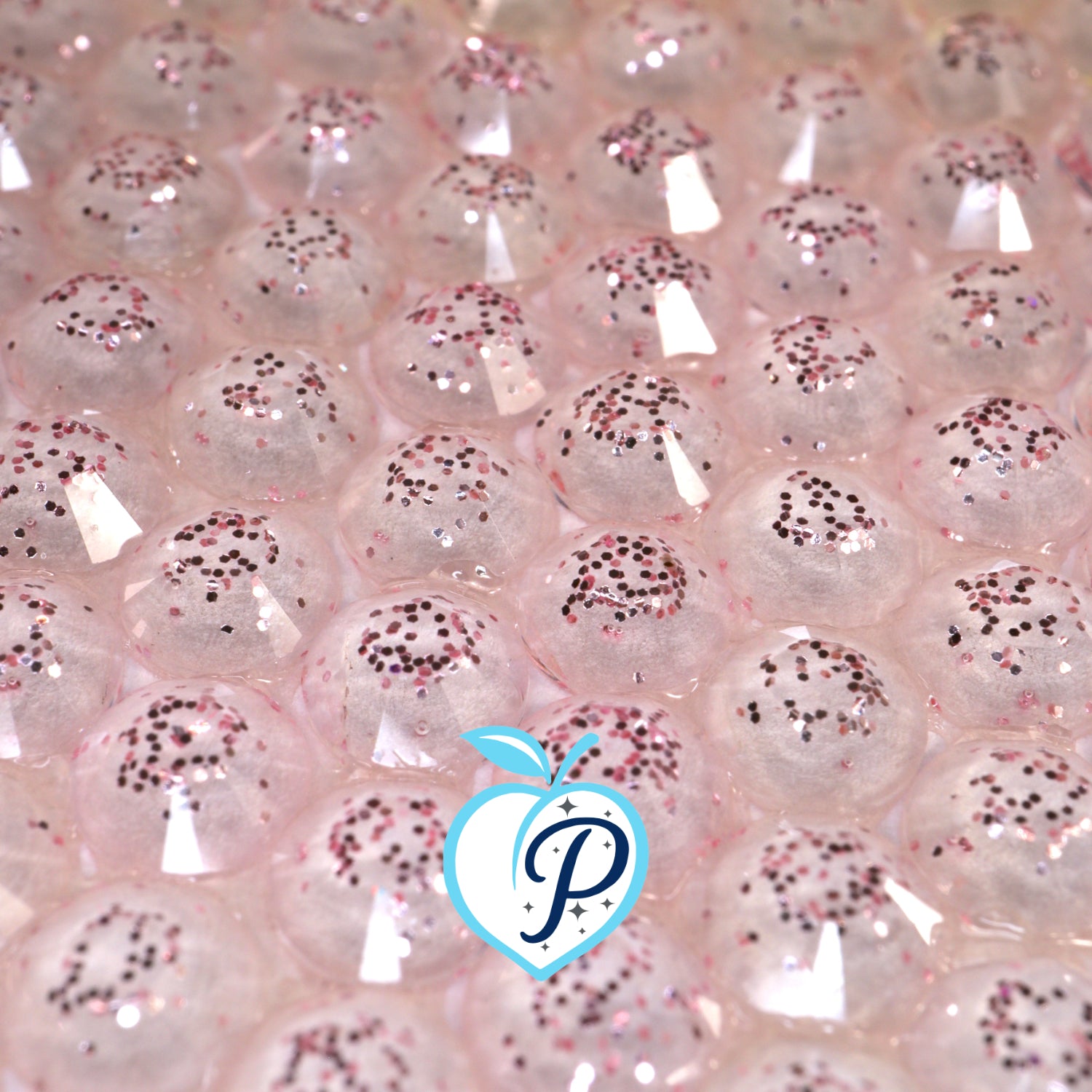 Glitter Light Pink Resin Rhinestones – Sizes 3mm, 4mm & 5mm – Flatback Craft Crystals – Ideal for Tumblers & DIY