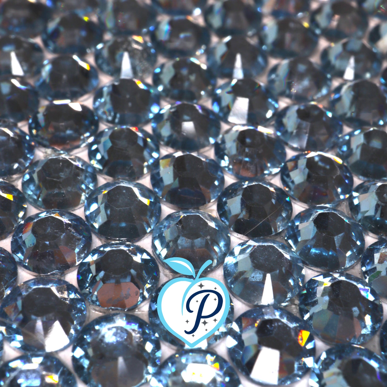 Classic Light Sapphire Resin Rhinestones – Sizes 2mm, 3mm, 4mm & 5mm – Flatback Craft Crystals – Ideal for Tumblers & DIY