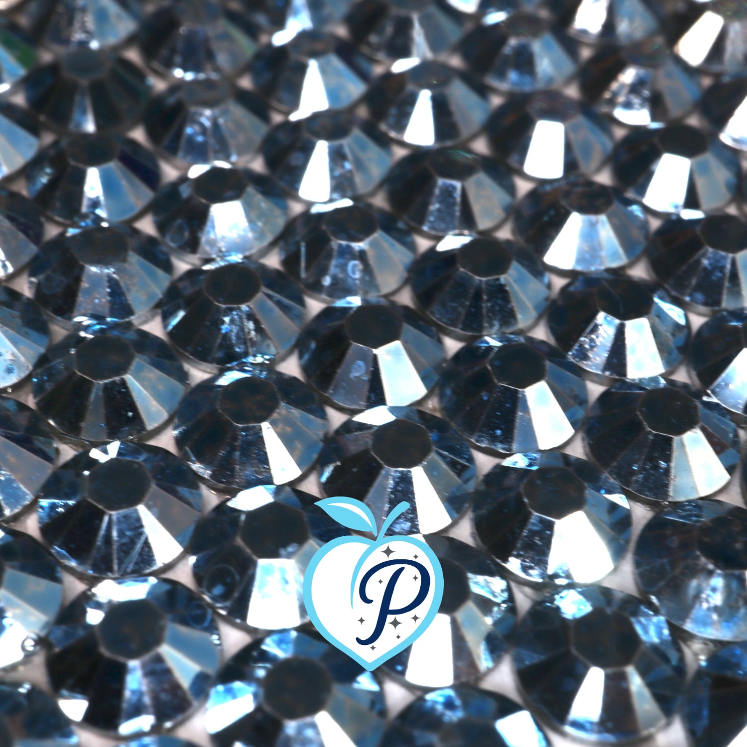 Metallic Light Sapphire Resin Rhinestones – Sizes 3mm, 4mm & 5mm – Flatback Craft Crystals – Ideal for Tumblers & DIY